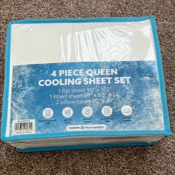 Queen Cooling Sheet Set NWOT - Picture 1 of 2